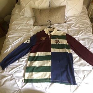 Vintage Polo Ralph Lauren Color Block Rugby Shirt Men’s Size XL